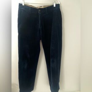 POLO RALPH LAUREN Men’s Size 33X30 PRESTON PANT Cotton Corduroy Navy VINTAGE